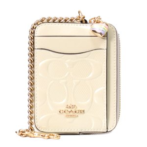 COACH】コーチ ペブルレザー スムースレザー ノラ キスロック がま口