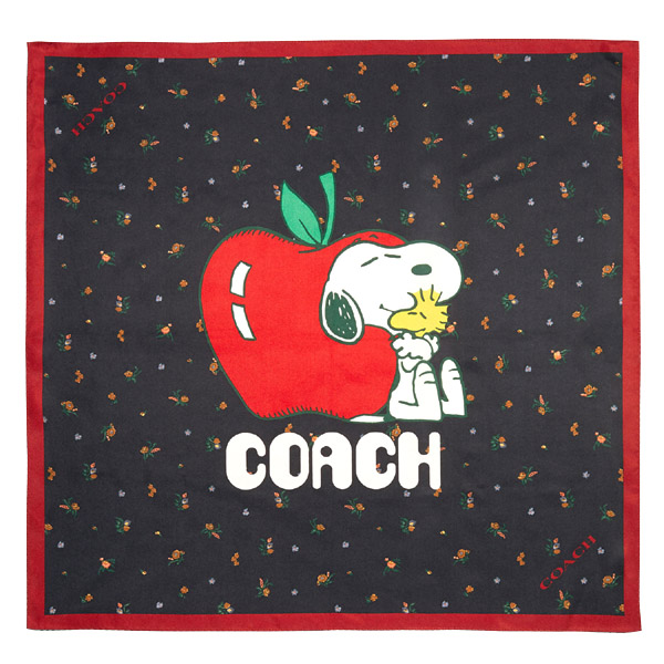 COACH】コーチ シルク ピーナッツ コラボ スヌーピー 花柄 フラワー