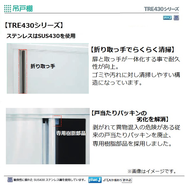 タニコーTRE-HCB-180|吊戸棚 高さ600mm|吊戸棚|作業機器・板金類