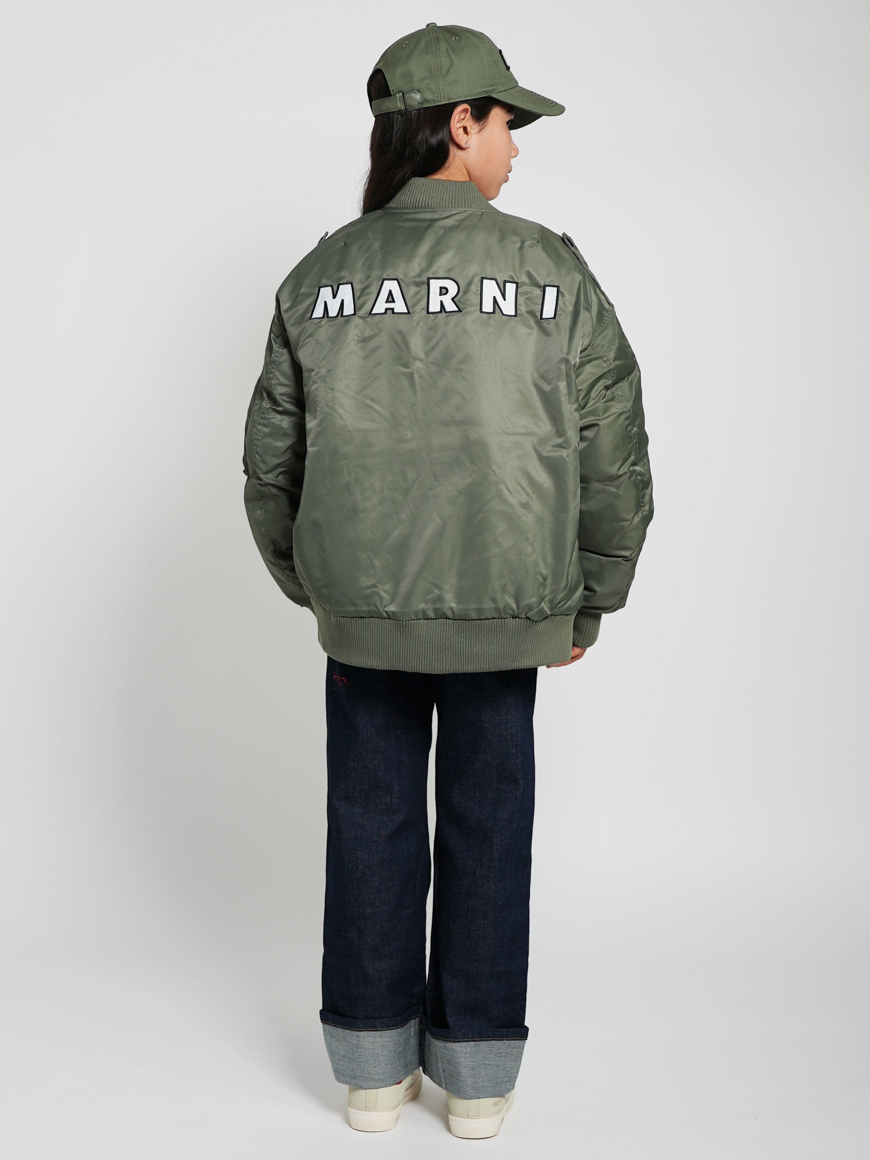 MARNI Kids Bomber Jacket in Green | Childsplay Clothing