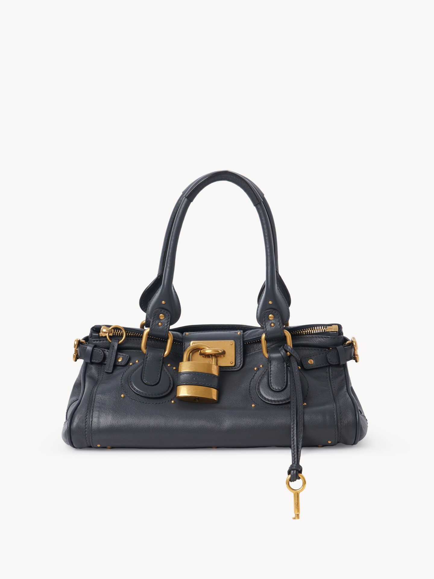 グレインレザー製Paddingtonバッグ 青 - Chloé