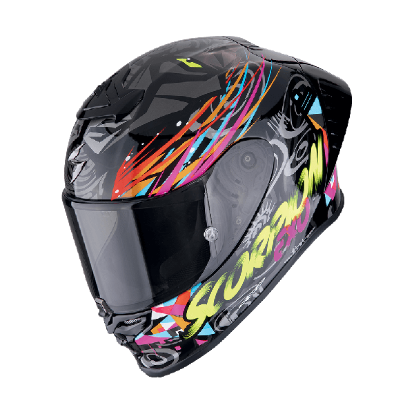 Buy Scorpion EXO-R1 Evo 2 Air Savage Black-Blue-Pink + Free