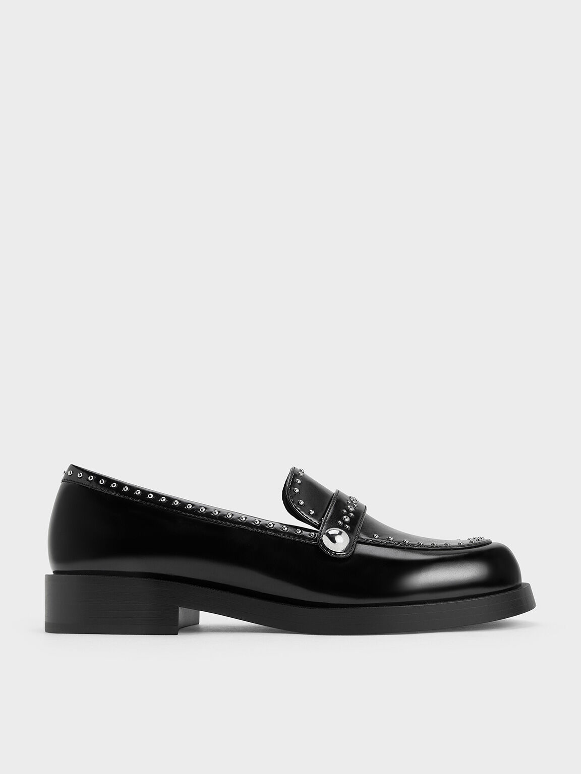 スタッズ ローファー - ブラックボックス | CHARLES & KEITH