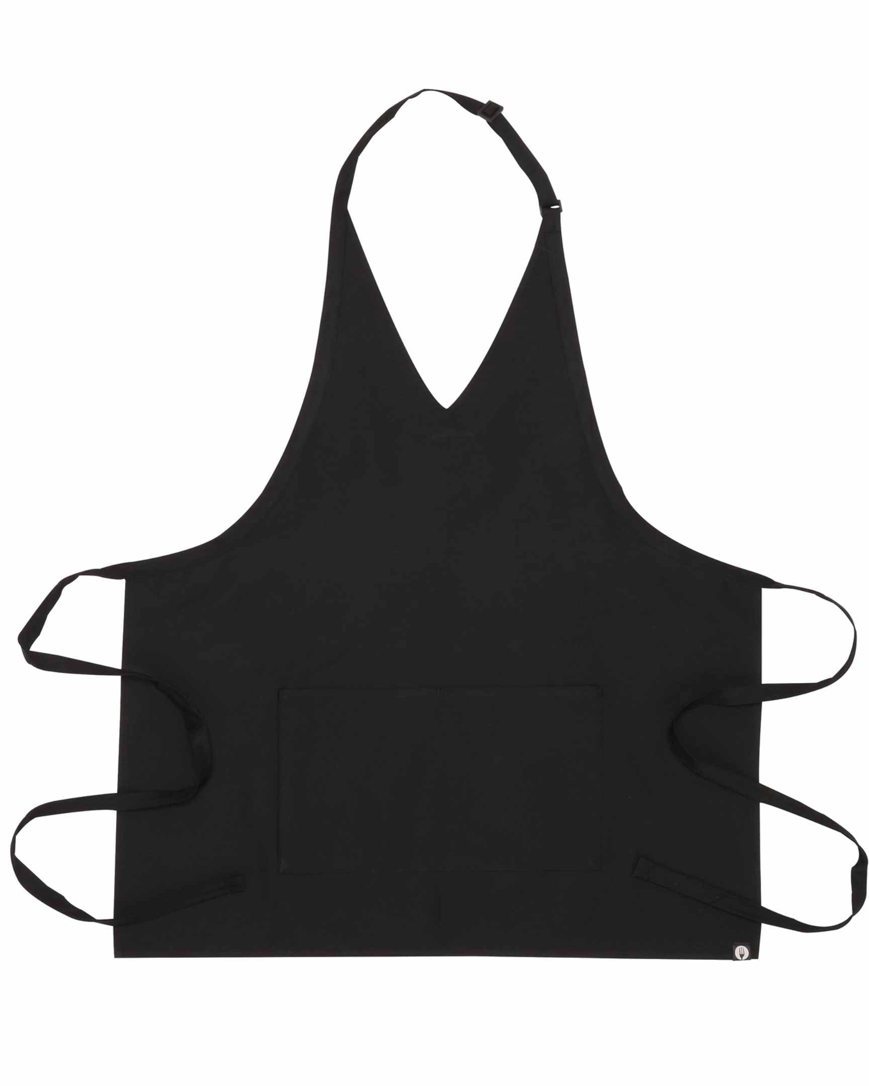 Vネック「タキシード」エプロン｜ブラック｜Chef Works® — Chef Works
