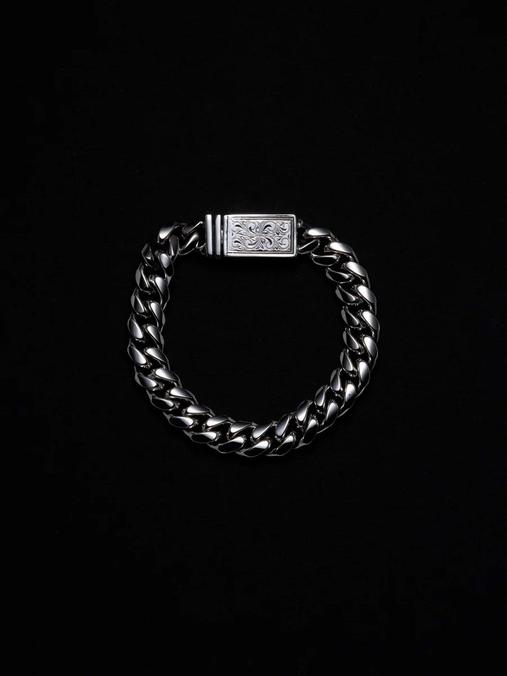 ANTIDOTE BUYERS CLUB - Engraved Box Clasp Bracelet / ブレスレット