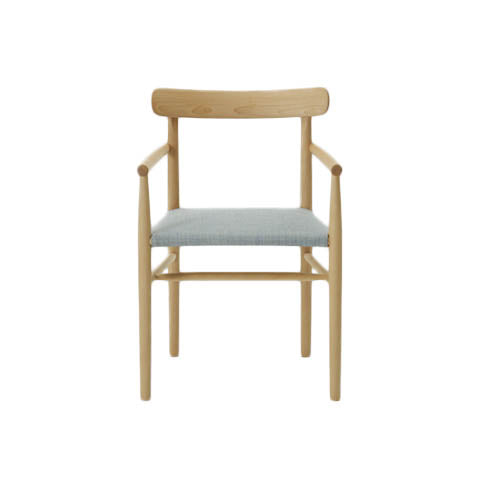 maruni lightwood armchair, cushioned– CiteNYC