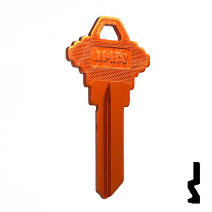Uncut Aluminum Key Blank | Schlage SC1 | Orange