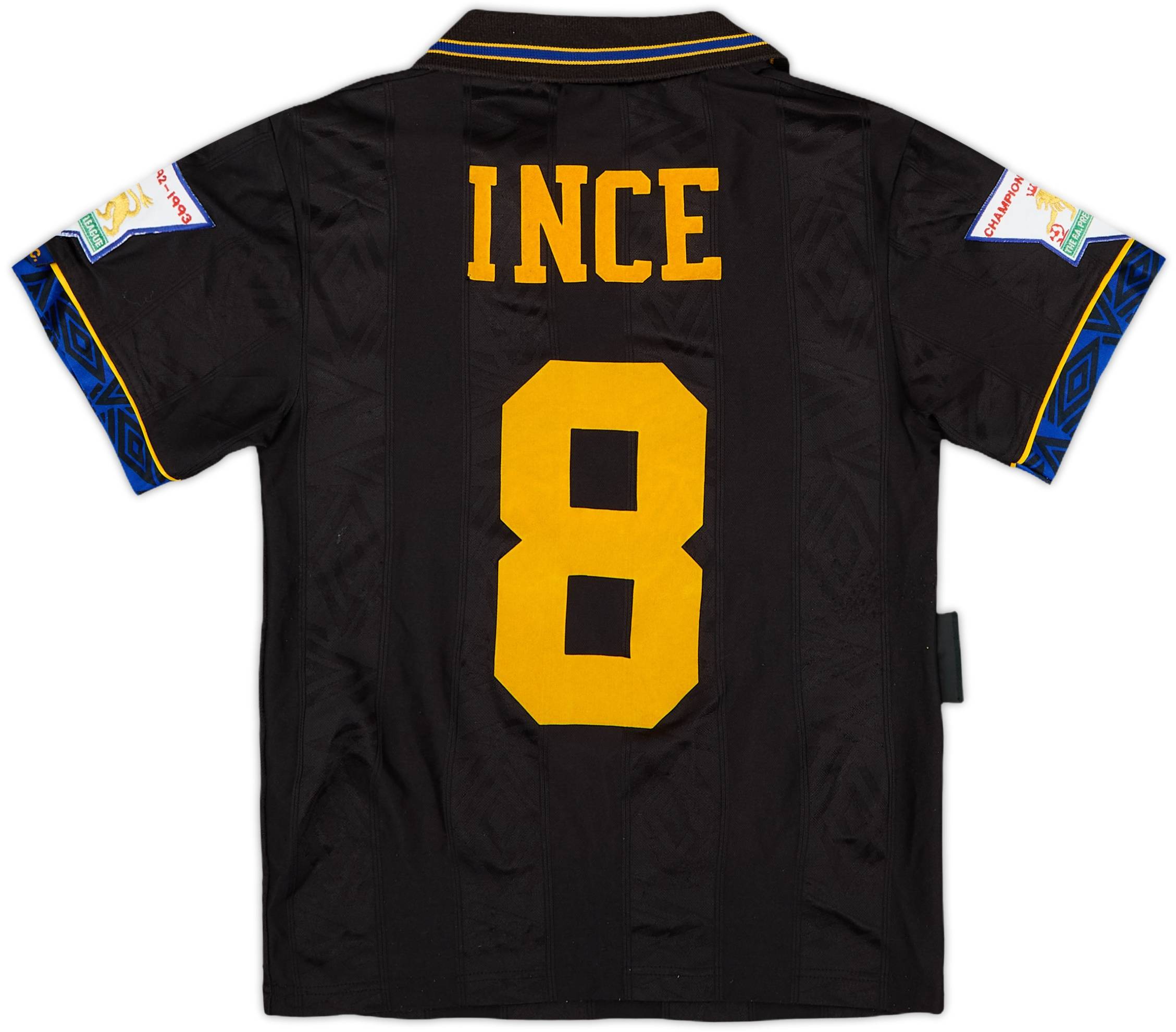 1993-95 Manchester United Away Shirt Ince #8 - 6/10 - (M.Boys)
