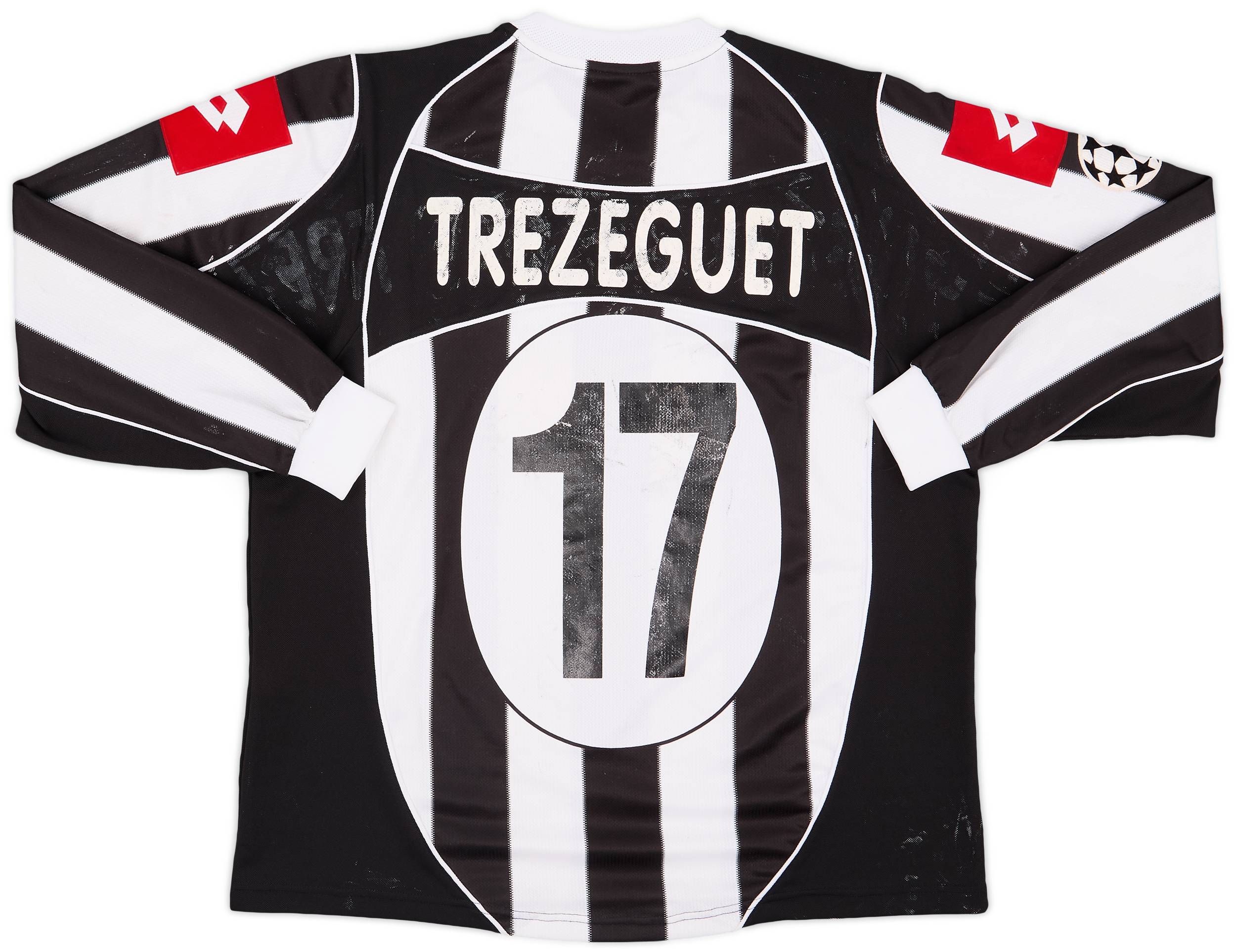 2002-03 Juventus Match Issue Champions League Home L/S Shirt