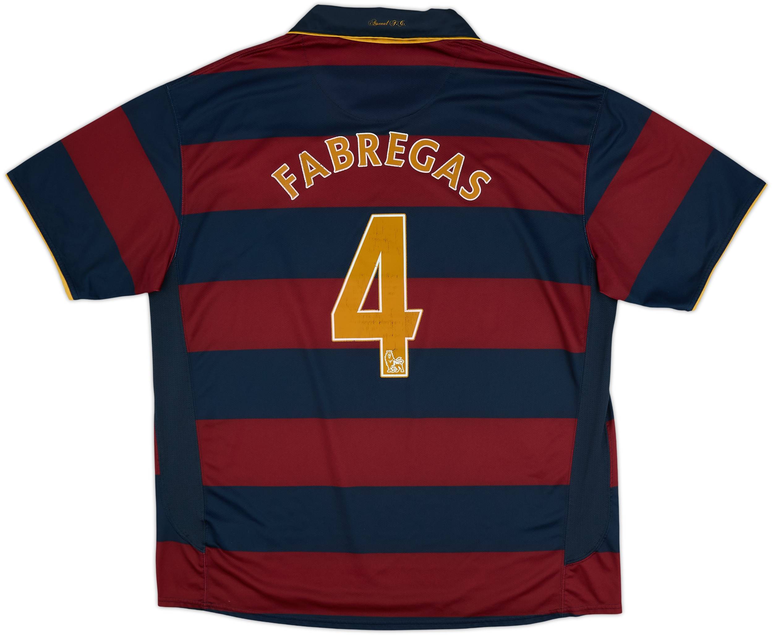 2007-08 Arsenal Third Shirt Fabregas #4 - 6/10 - (3XL)