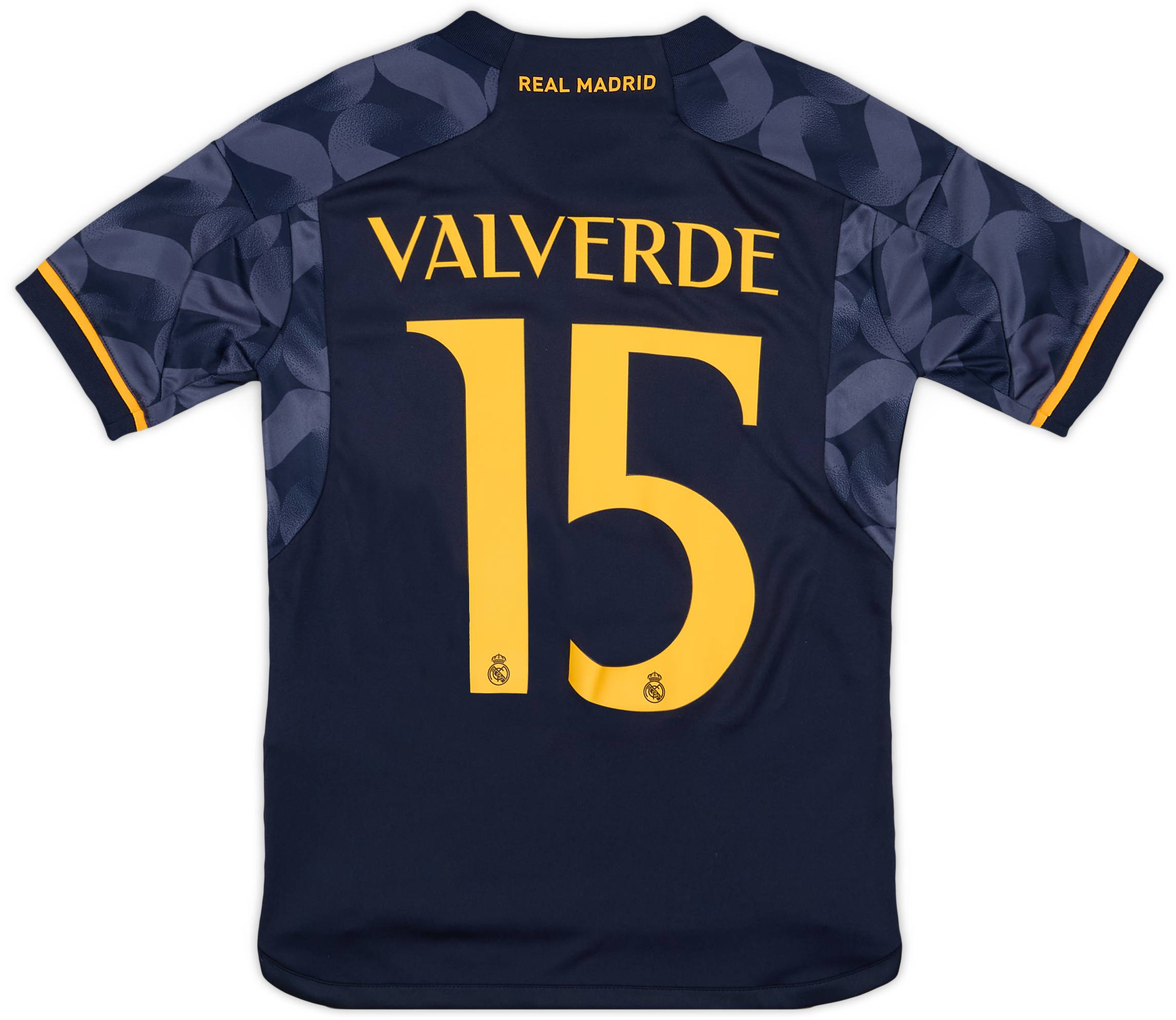 2023-24 Real Madrid Away Shirt Valverde #15 (XS.Kids)