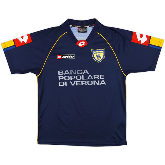 Chievo Verona MANFREDINI 16 XL シャツ 実使用 Chievo Verona