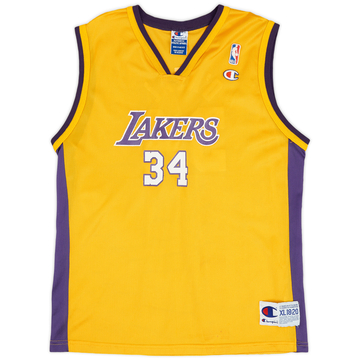 2002-04 LA Lakers O'Neal #34 Reebok Home Jersey (Excellent) XL.Kids