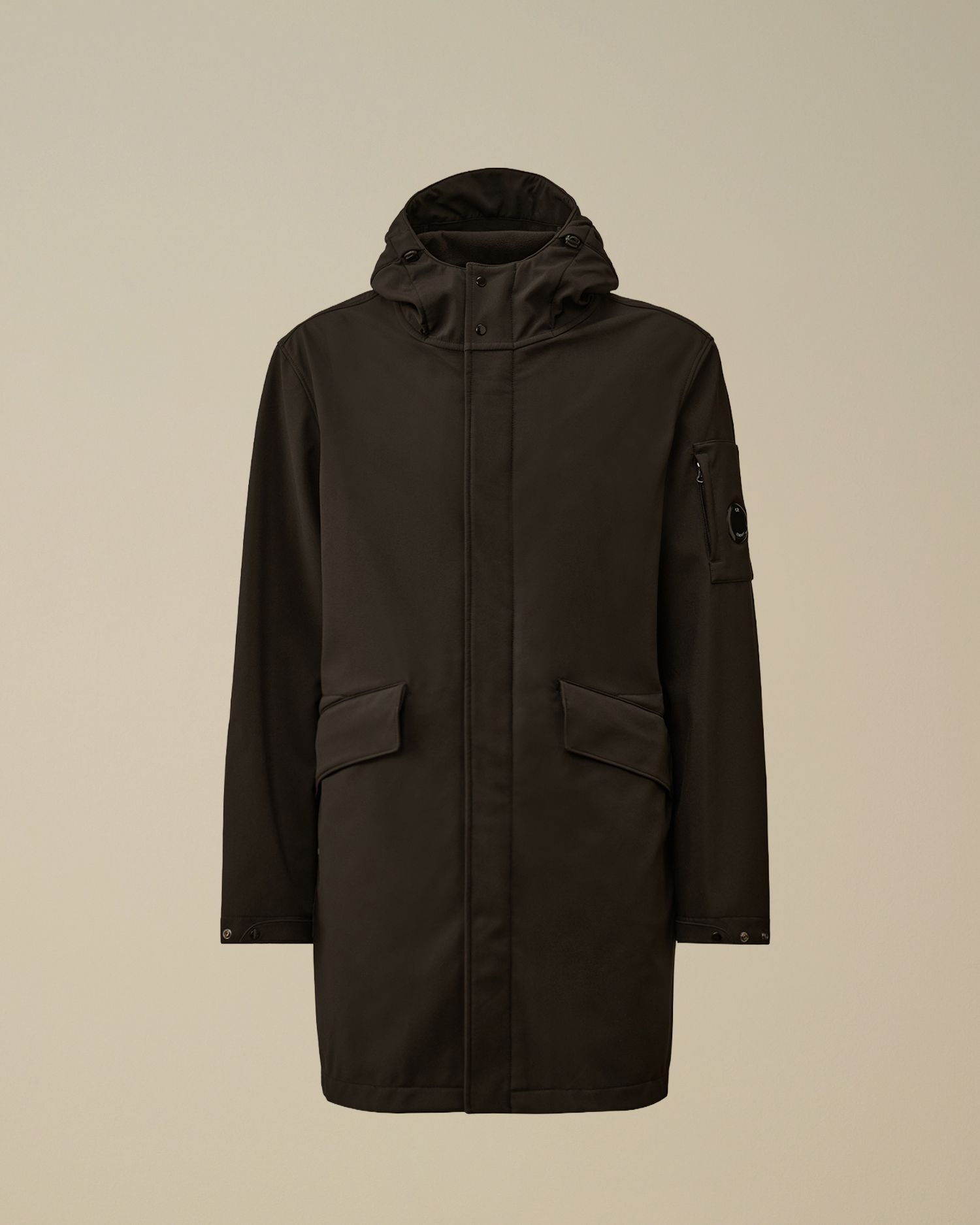 Black C.P. Shell-R Hooded Parka | CPC FR Online Store