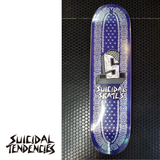 SUICIDAL TENDENCIES]-Suicidal Bandana Skateboard Deck 8.5
