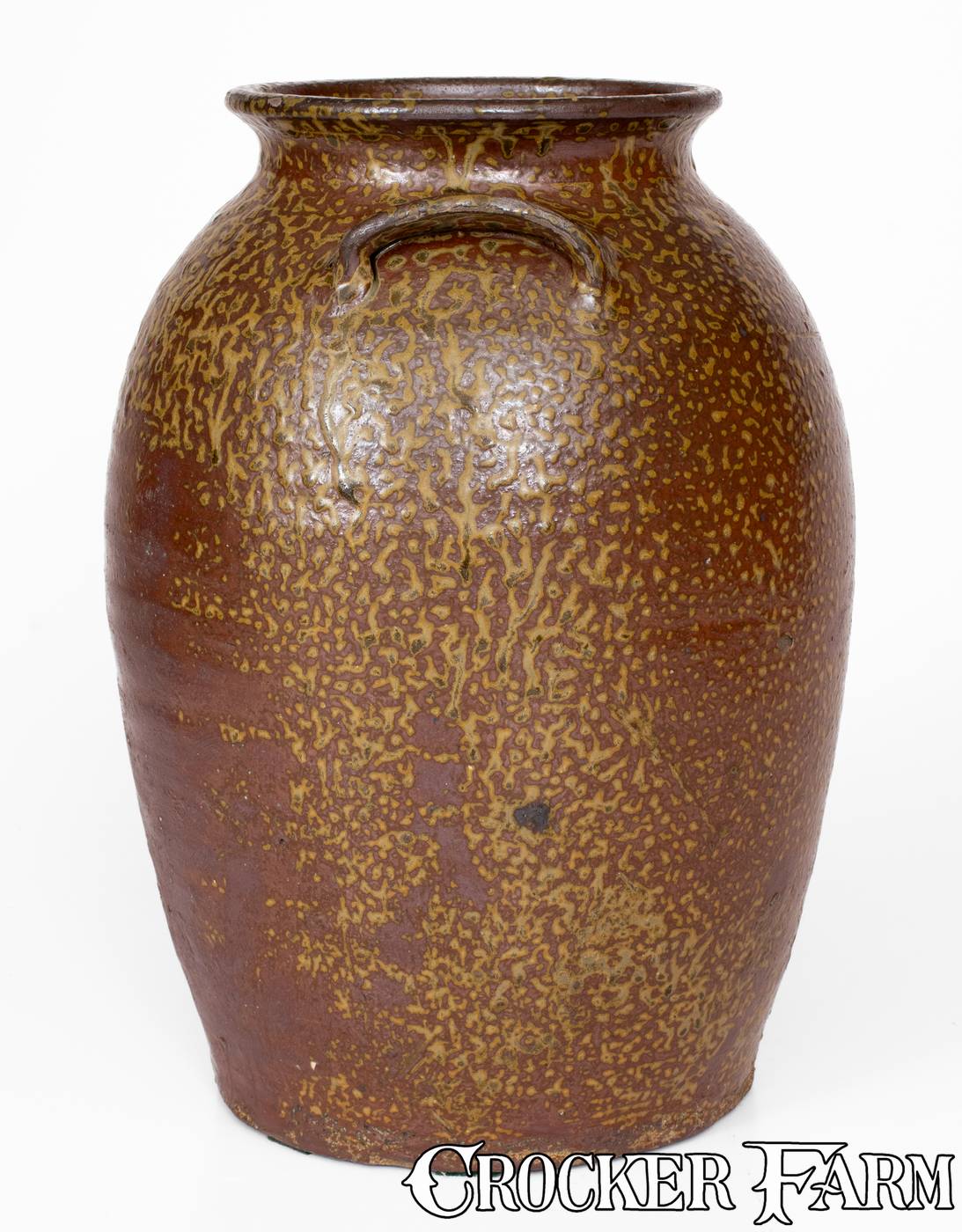 Two-Gallon Alkaline-Glazed Southern Stoneware Jar, fourth quarter