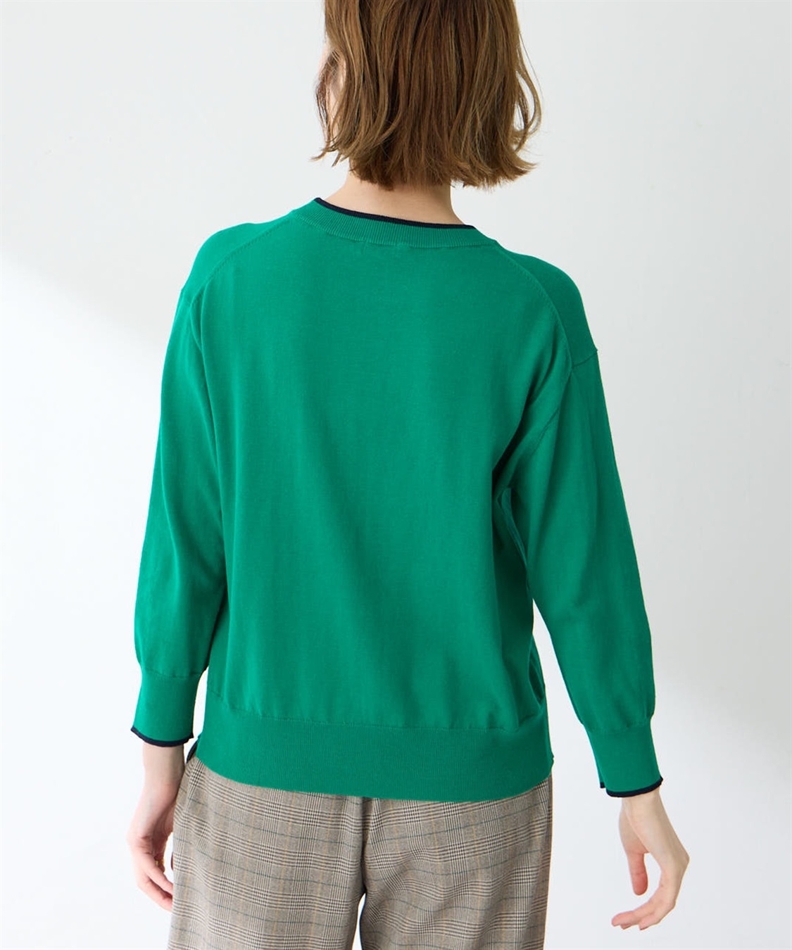 chucuchu 薄手セーター グリーン chucuchu 薄手セーター グリーン