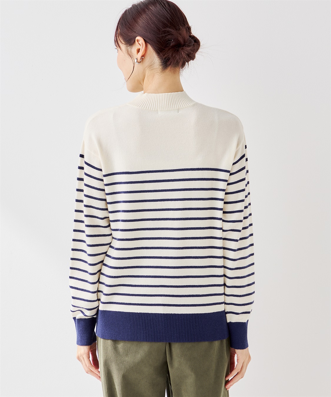 パネルボーダーニットプルオーバー Petit Honfleur｜クロスプラス公式