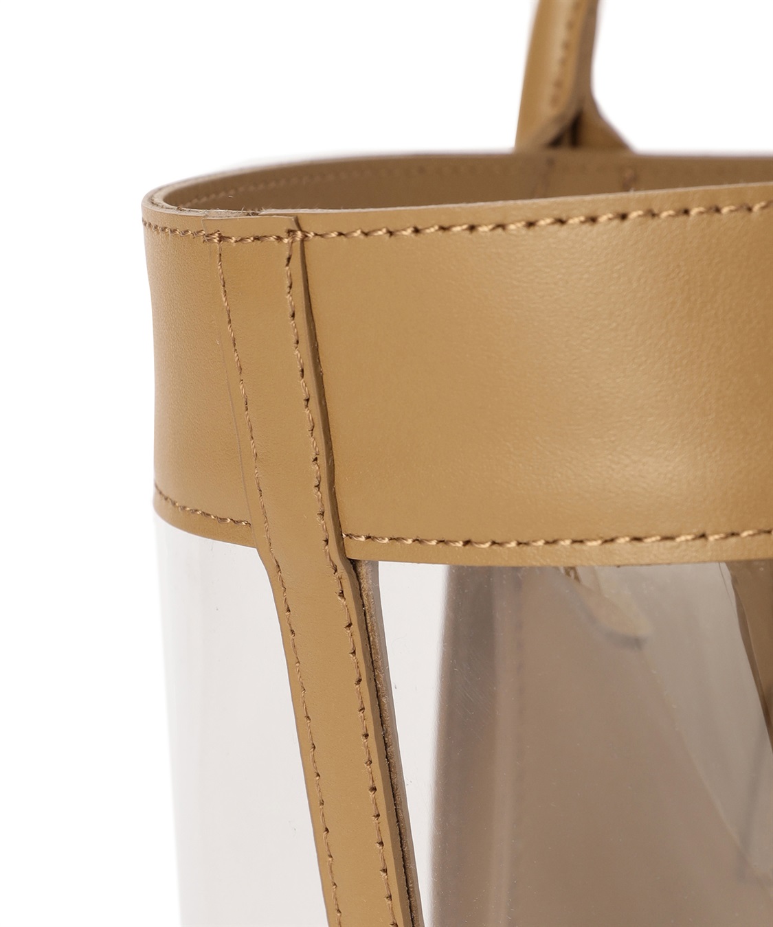 TIME SALE】レザードッキングクリアトートバッグ 49AV JUNKO SHIMADA