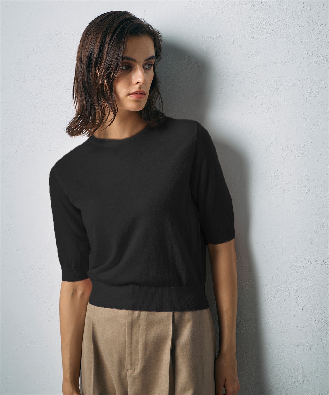 WOOL SILK PACK ENSEMBLE KNIT N.O.R.C｜クロスプラス公式通販サイト