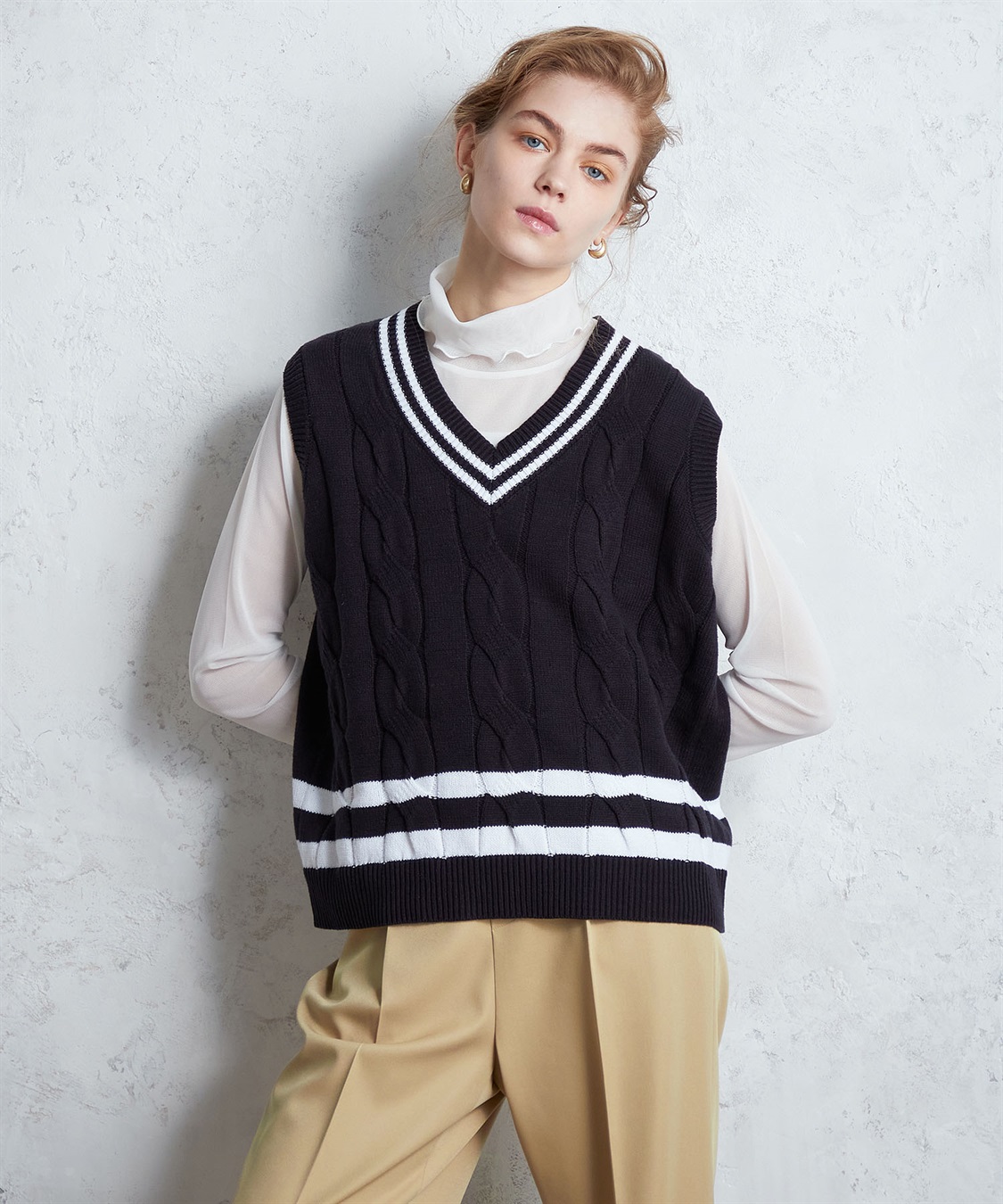 チルデンニットベスト LE SOUK HOLIDAY｜クロスプラス公式通販サイト