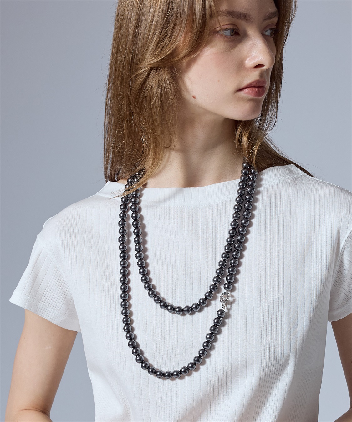 TIME SALE】ブラックパールロングネックレス 49AV JUNKO SHIMADA
