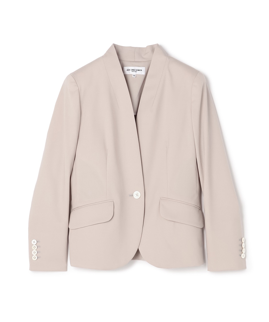 TIME SALE】ノーカラーウールジャケット【展開店舗限定商品】 49AV