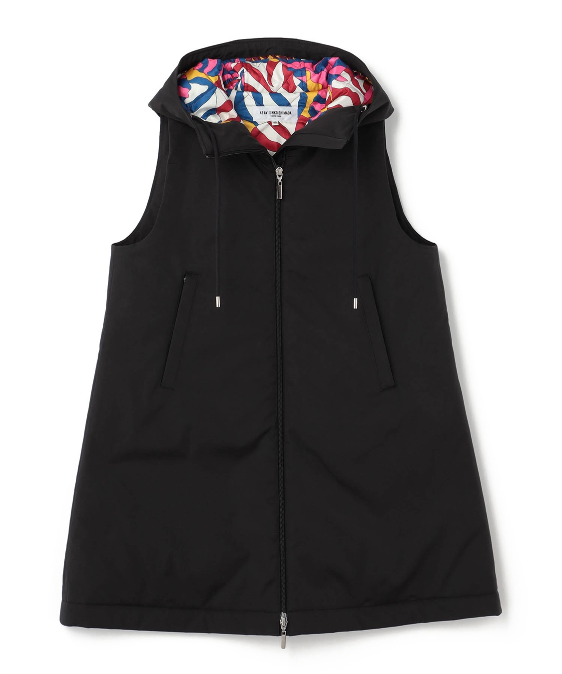 TIME SALE】フードつき中綿ベスト 49AV JUNKO SHIMADA｜クロスプラス