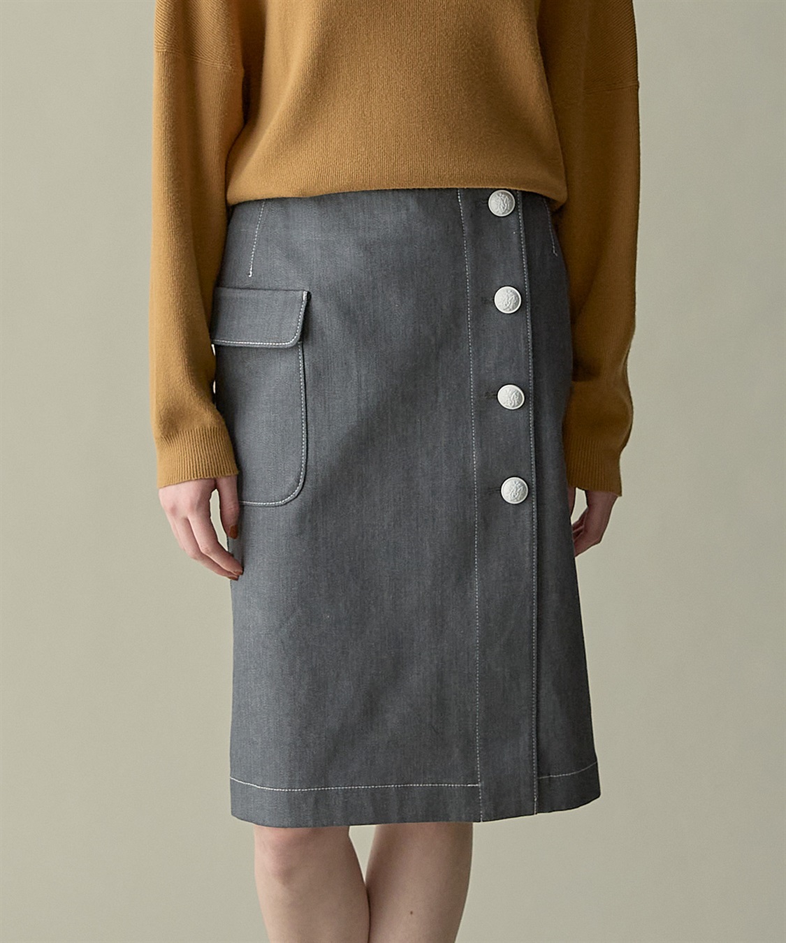 デニムラップタイトスカート 49AV JUNKO SHIMADA｜クロスプラス公式