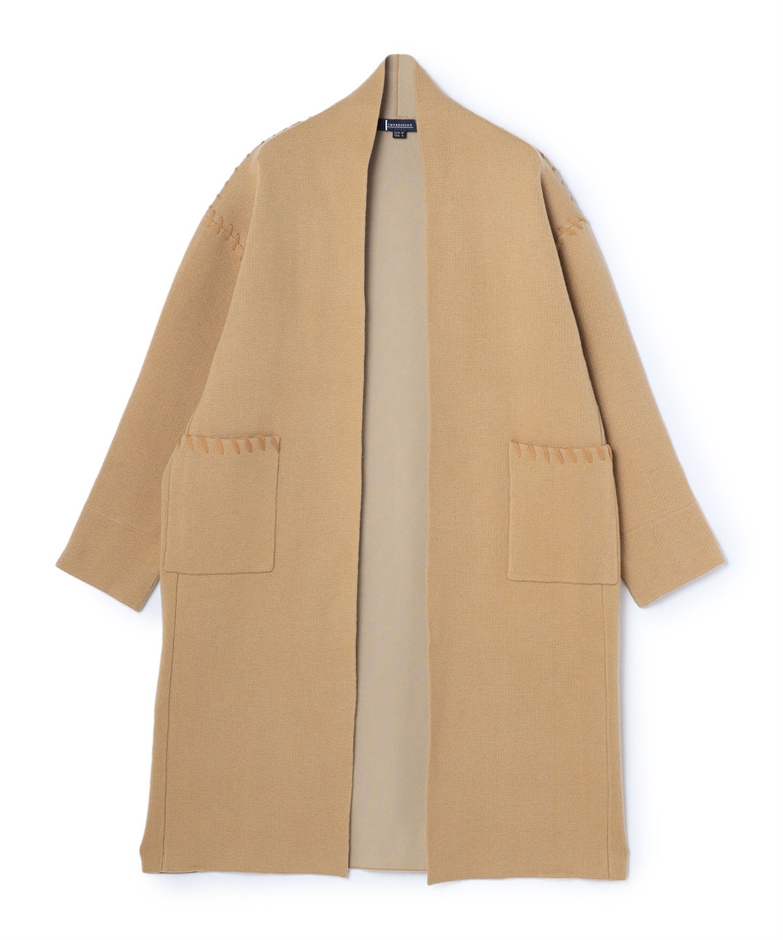 ダブルフェイスノーカラーコート ATSURO TAYAMA｜クロスプラス公式通販