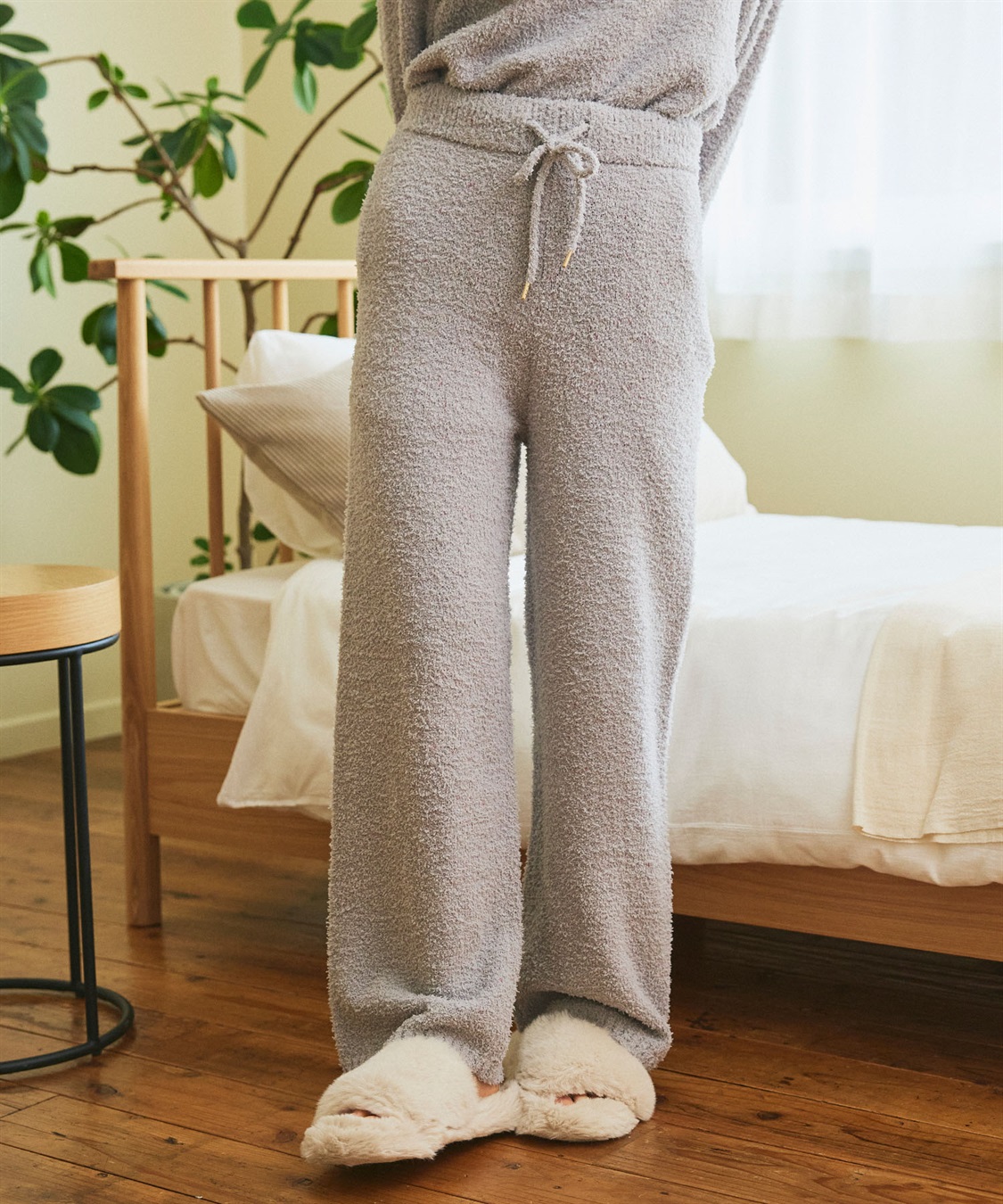 LAFUKU/ラフク】マシュマロニットもちふわネップニットロングパンツ