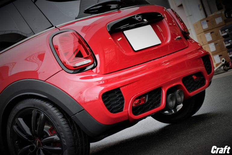 MINI JCWにREMUS（レムス）SPORTS LABEL マフラー取付 気になる