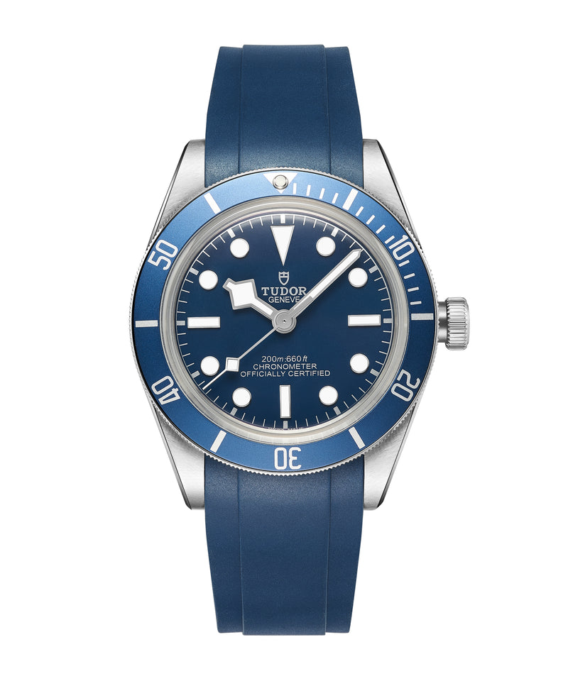 CURVED END RUBBER STRAP FOR TUDOR BLACK BAY 58 (TD03) – Crafter Blue