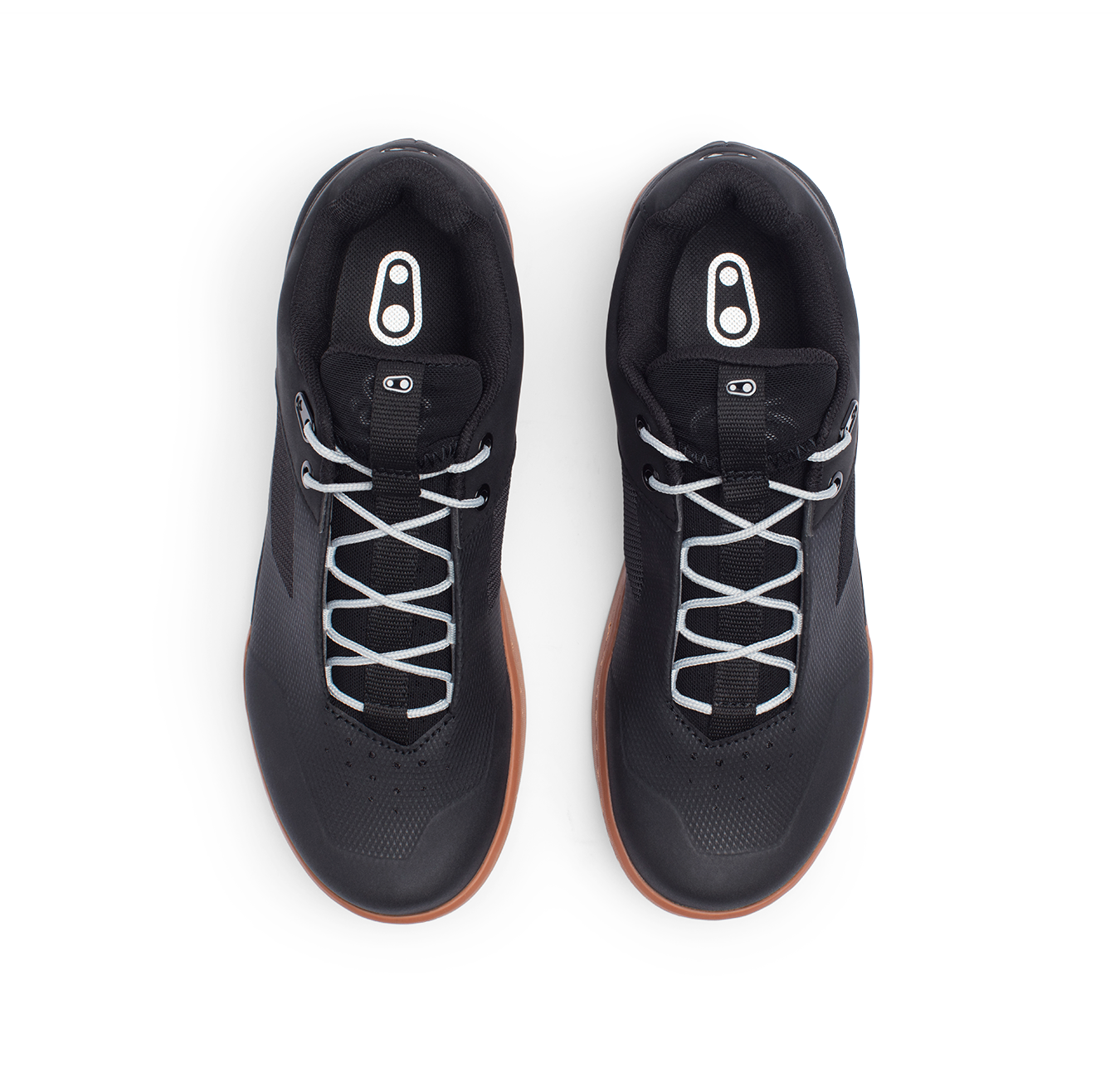 Stamp Lace Flat Shoes - Black/Gum | Crankbrothers