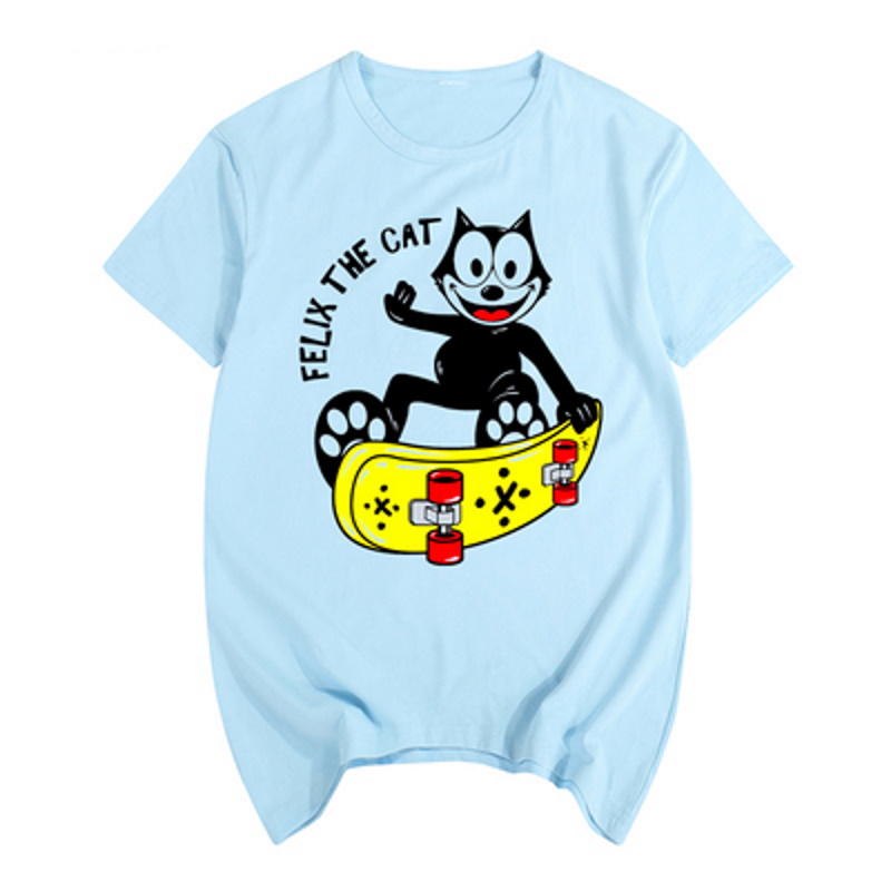 Felix the Cat skateboard graffiti retro nostalgicT-shirt ユニ