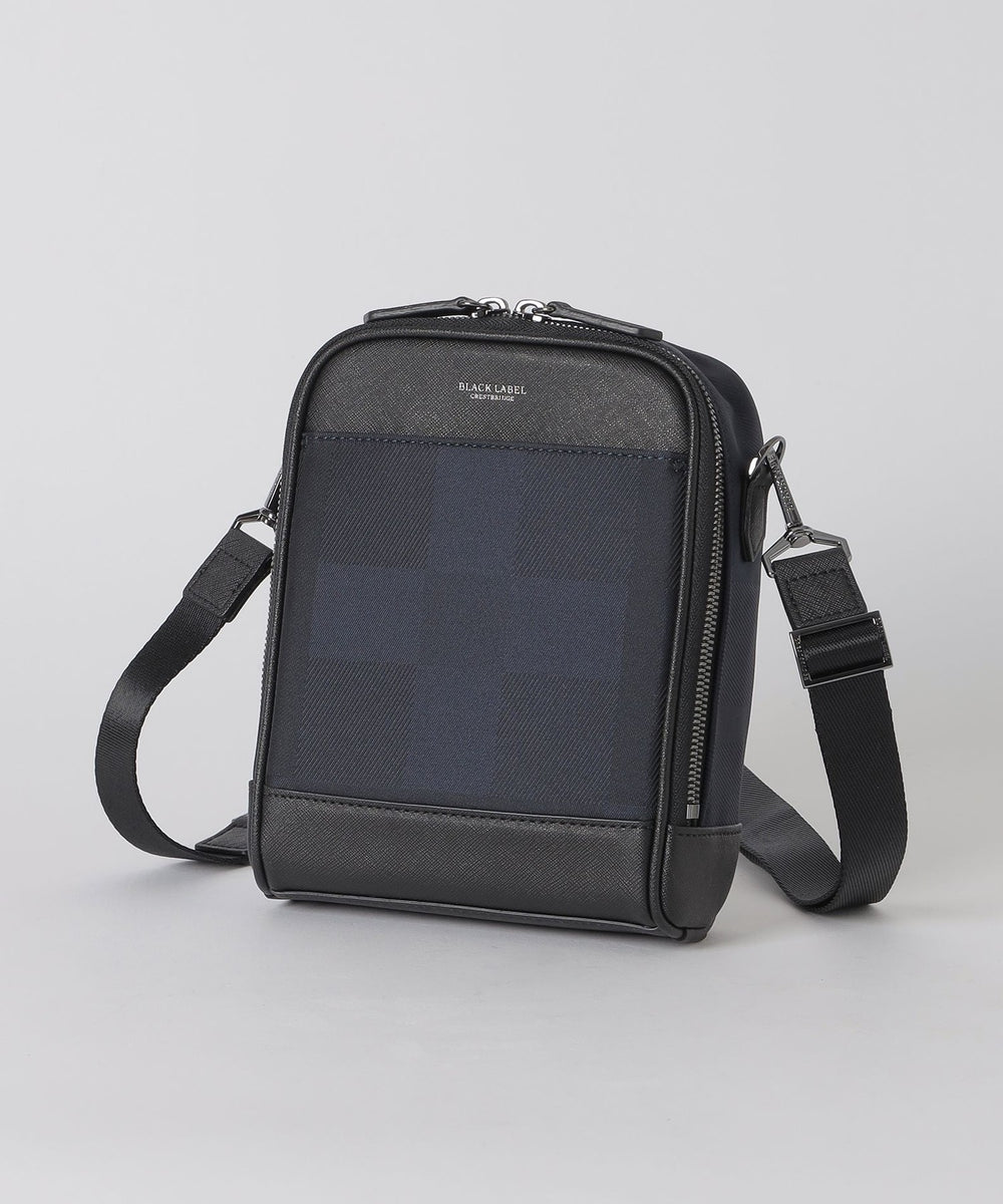 シャドークレストブリッジチェックミニクロスボディ（バッグ）｜BLACK