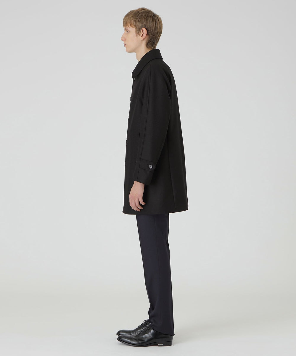 ライトウェイトメルトンステンカラーコート（コート）｜BLACK LABEL