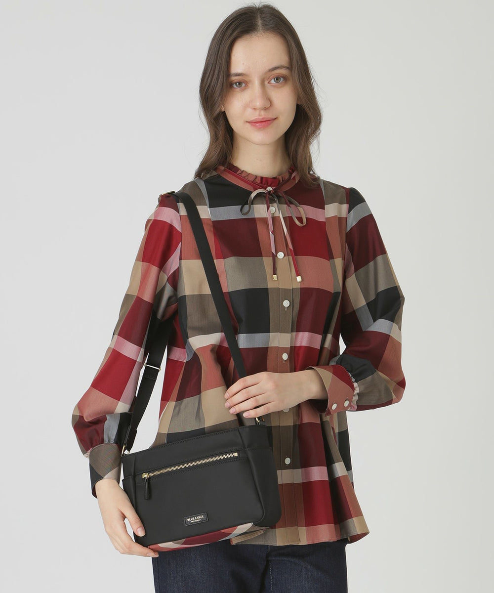パーシャルクレストブリッジチェックナイロンミニショルダー（バッグ
