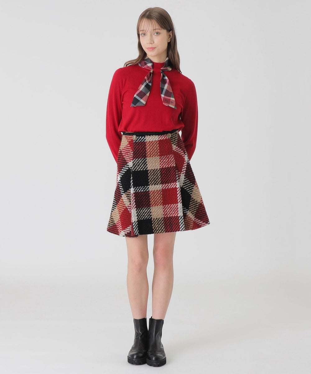 10th ANNIVERSARY】クレストブリッジチェックロービングツィードフレア