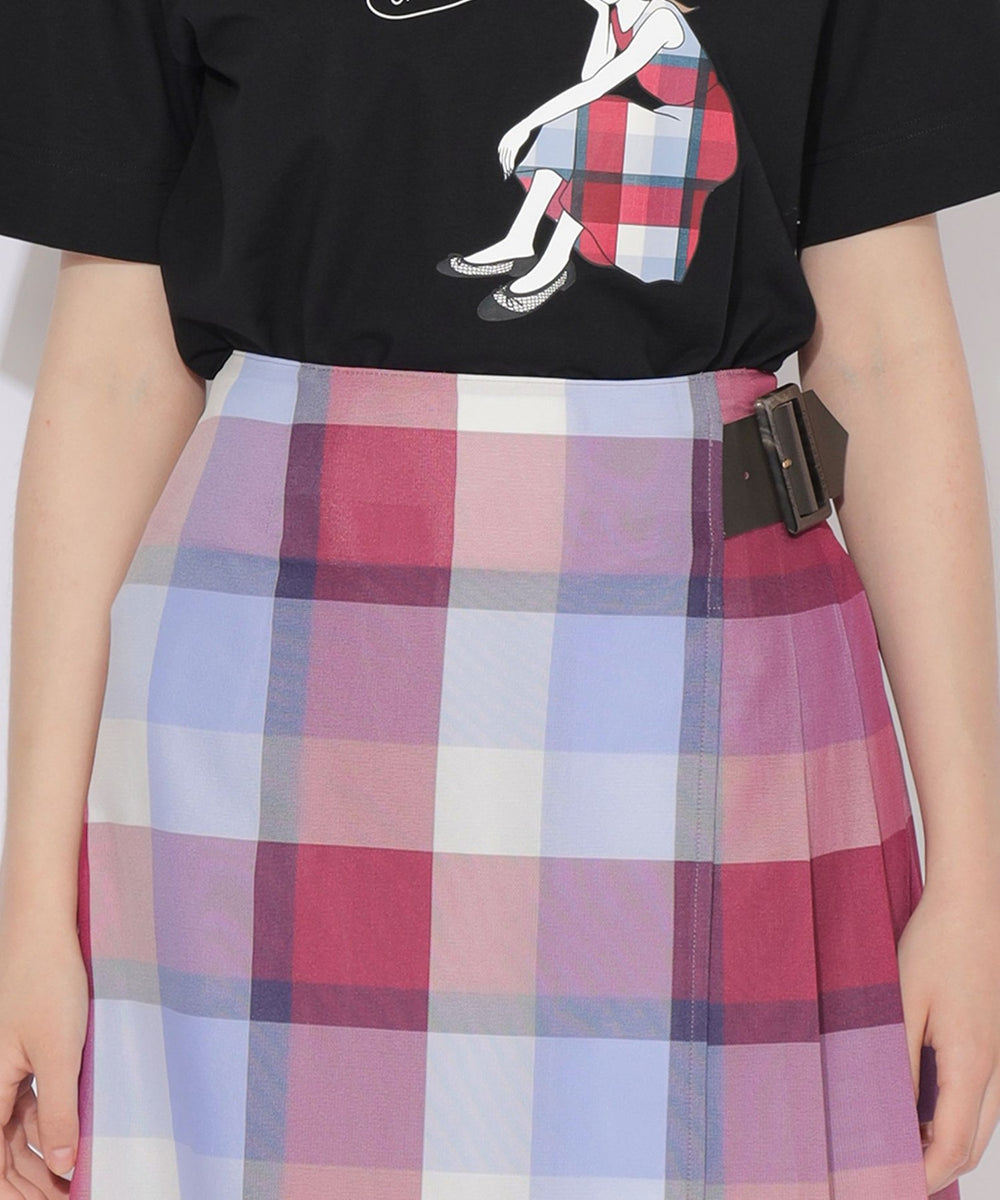 原宿・WEB限定】クレストブリッジチェックカラミクロスミニスカート