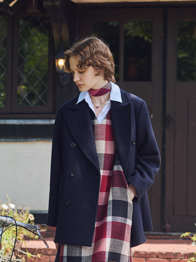 BURBERRY BLUE LABEL ポンチョ 毛78% 【公式通販】