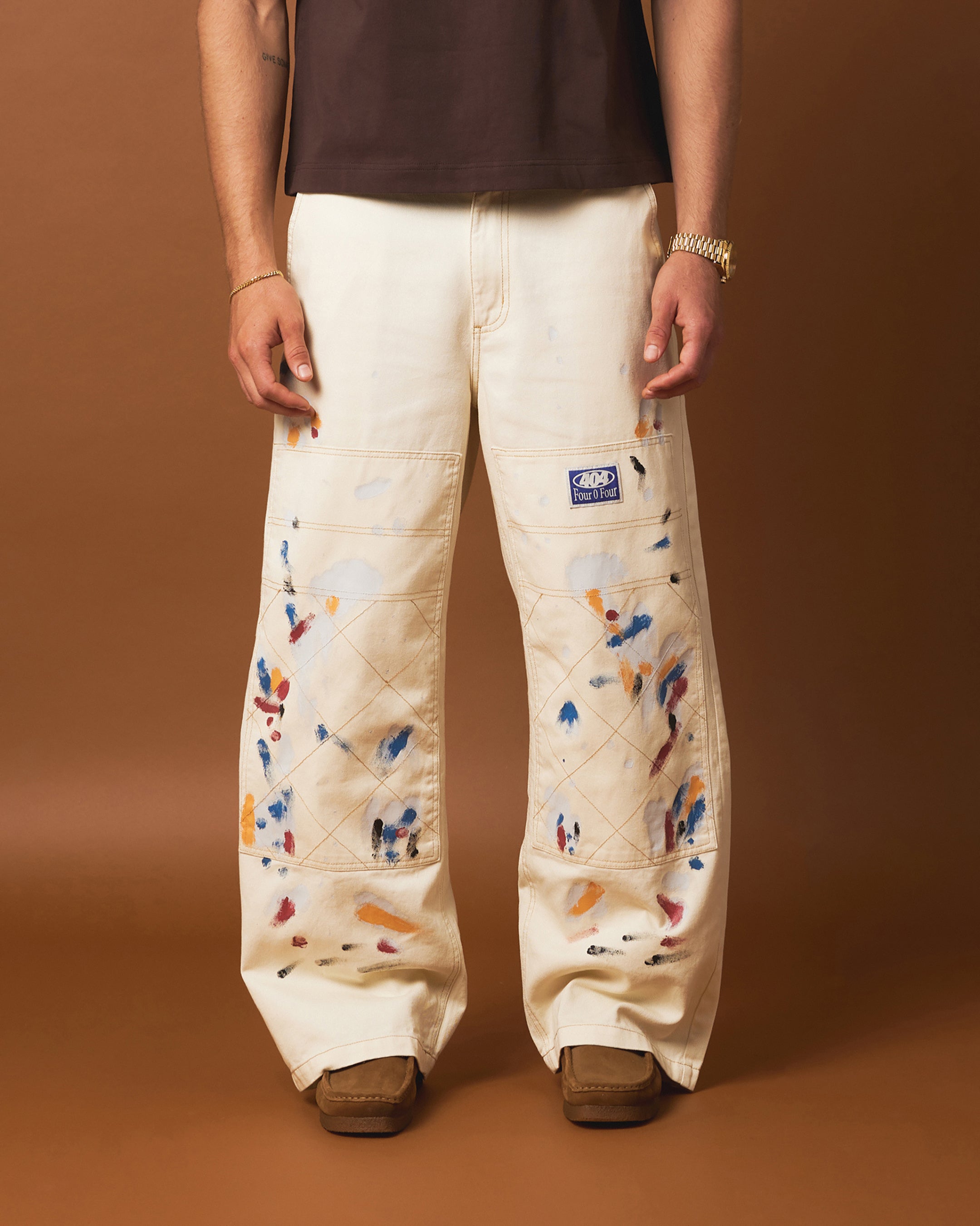 404 Painter Double Knee Pants Off White | Culture Kings US