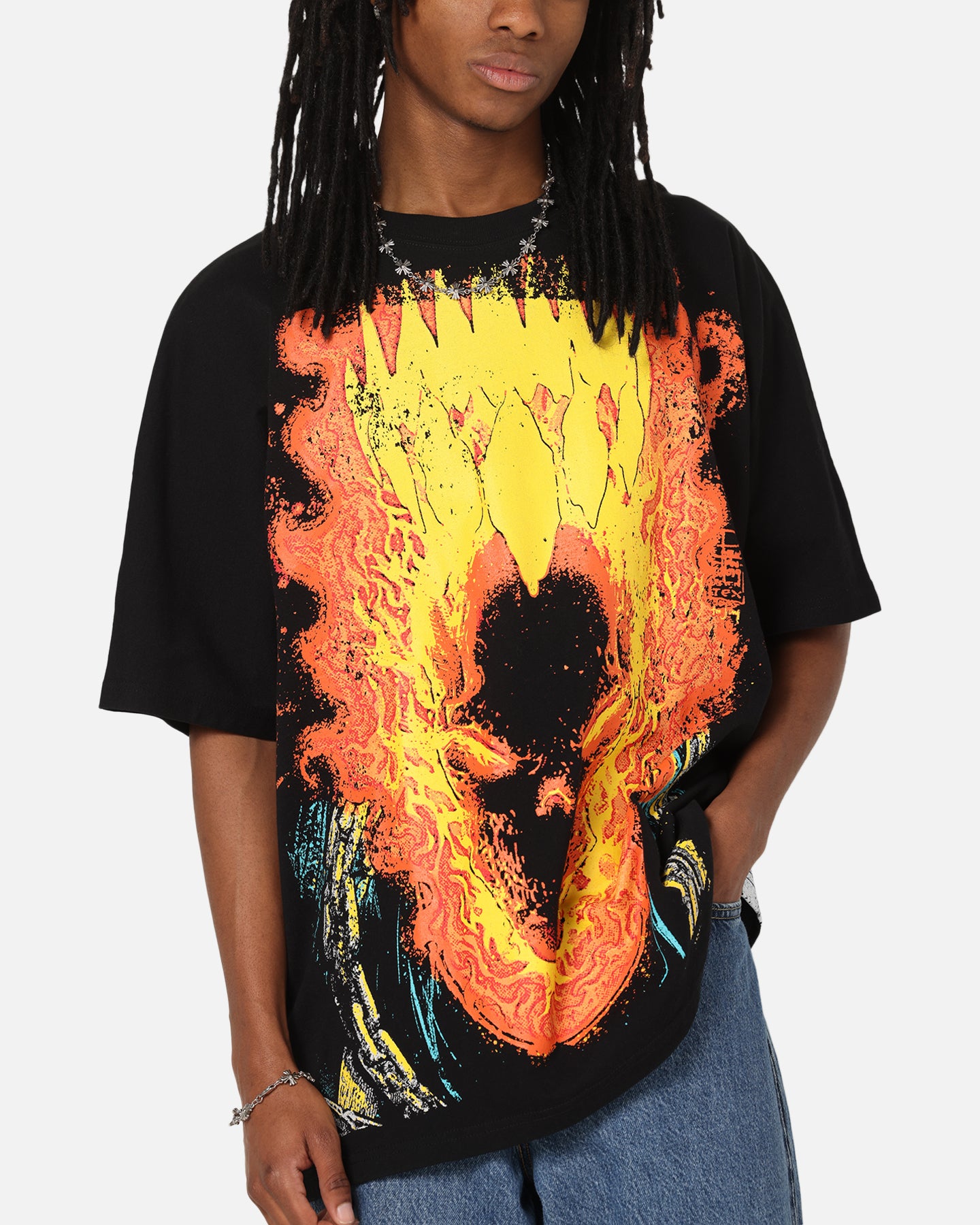 73Studio Marvel Ghost Rider All Over Print T-Shirt Black | Culture