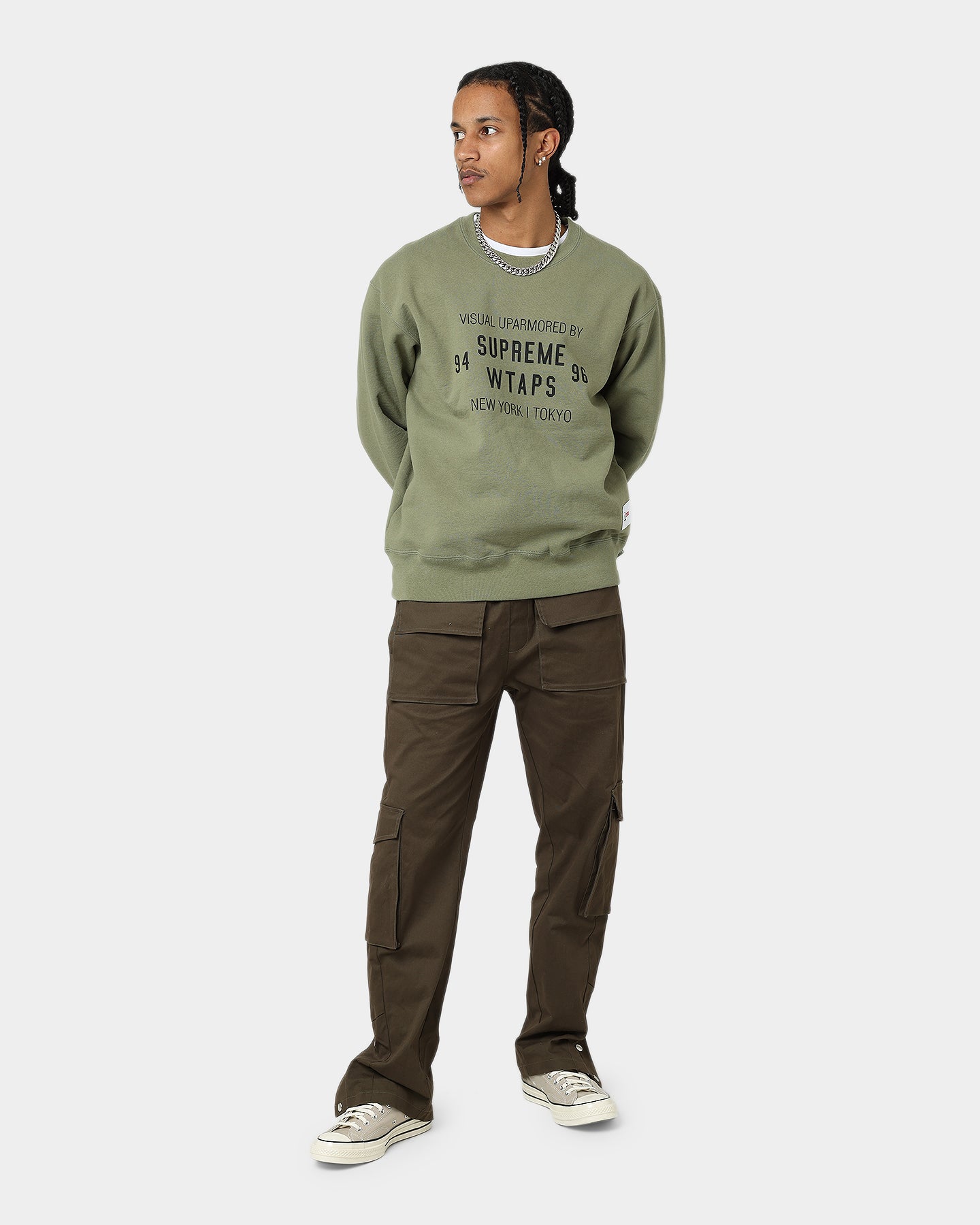 Supreme X WTAPS Crewneck Green | Culture Kings US