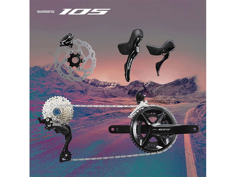 シマノ 新型105 R7100 機械式シフト 油圧ディスクブレーキ仕様 コンポ