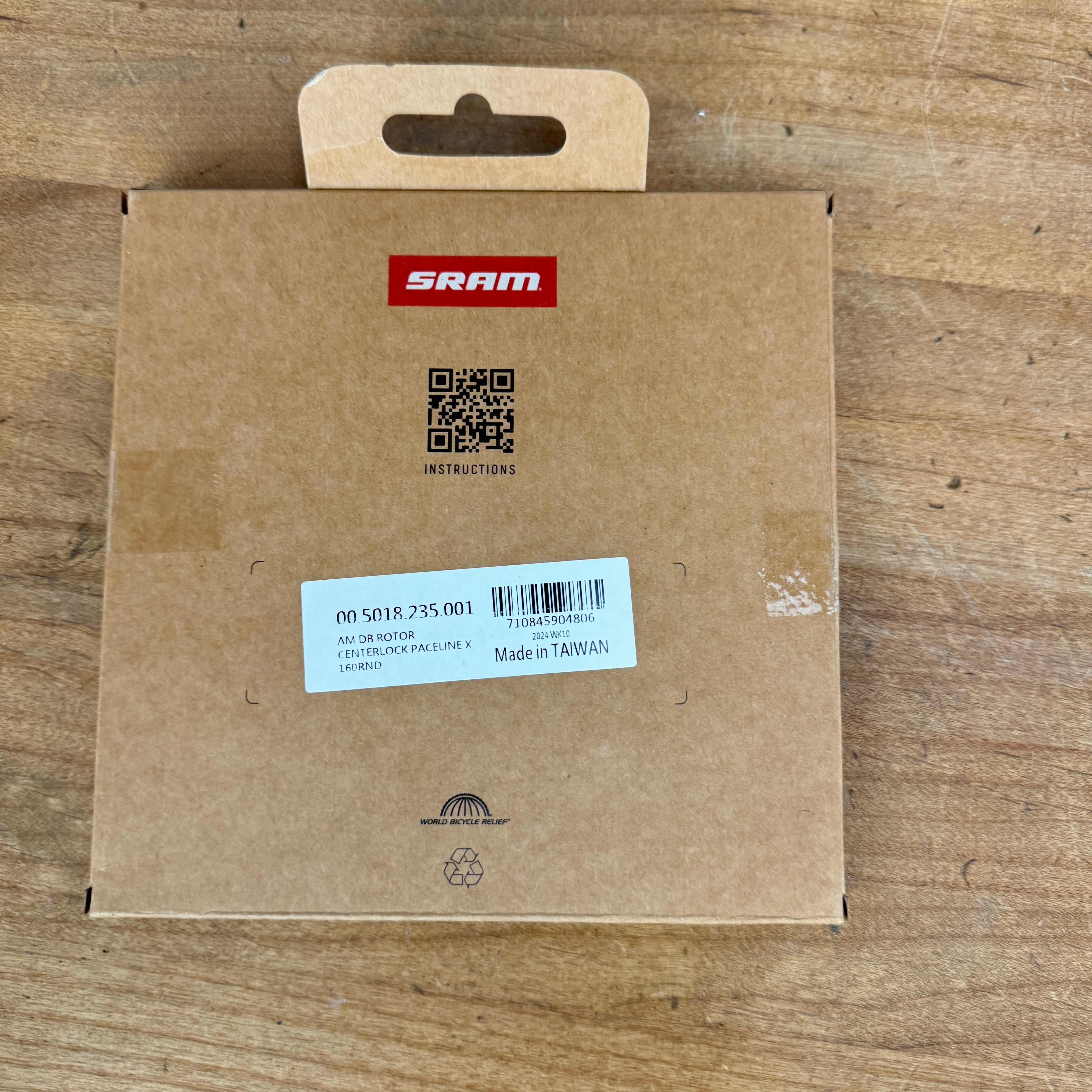 New! 2024 SRAM Paceline X 160mm Center Lock Disc Brake Rotor 160g
