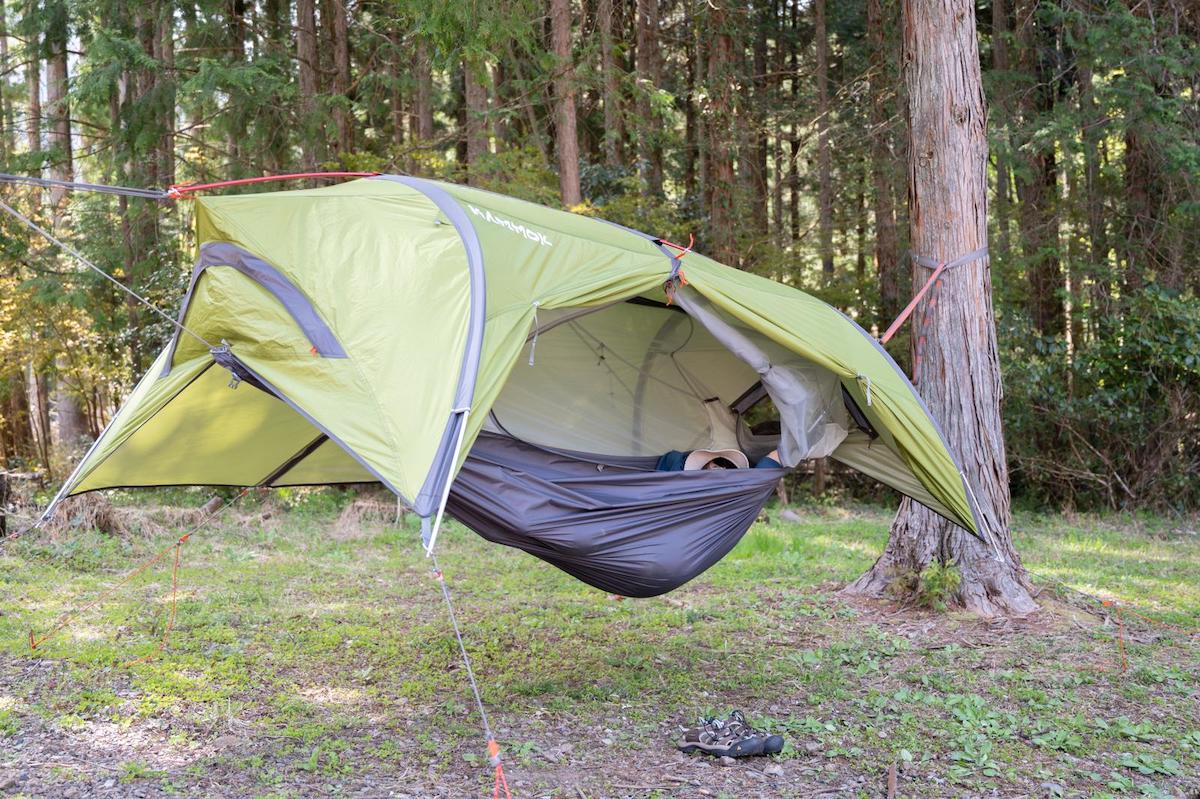 2通りの使い方が選べる！ カモックの次世代型ハンモック「Sunda2.0