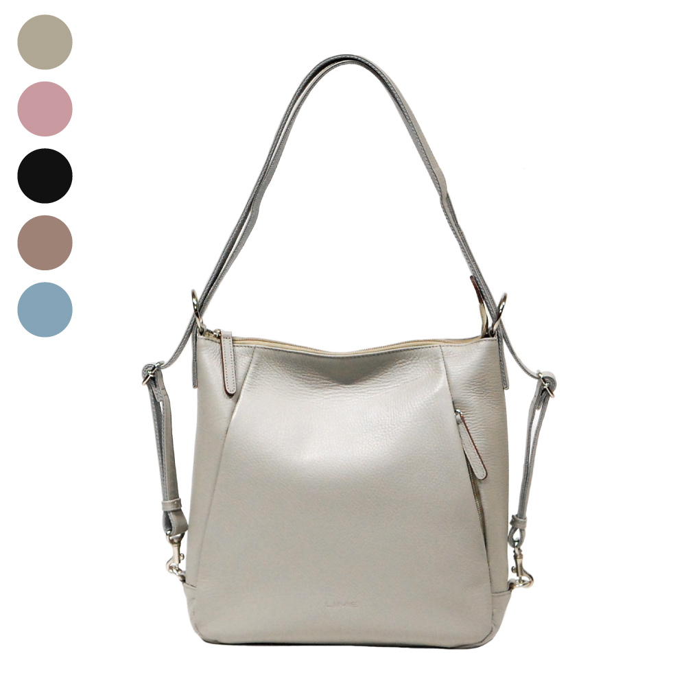 傷が目立たないエンボスシュリンクの ティアドロップ3wayリュック