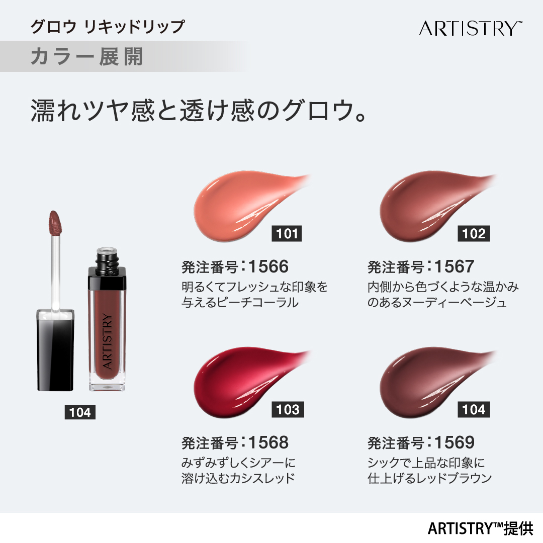 アーティストリー リキッドリップ グロウ カラー展開 | amwaylive