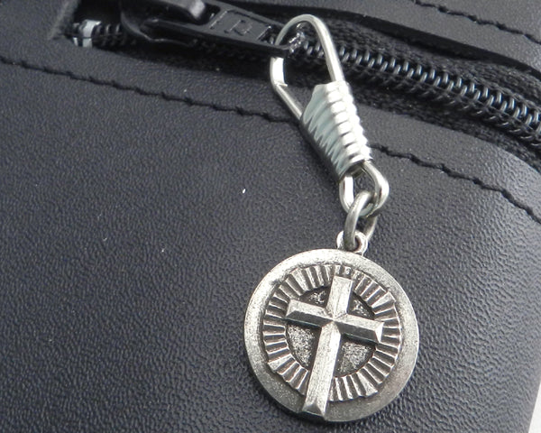 Zipper Pull with Circle Cross pendant | AMiGAZ Attitude Approved